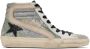 Golden Goose Silver & White Slide Classic High-Top Sneakers - Thumbnail 1