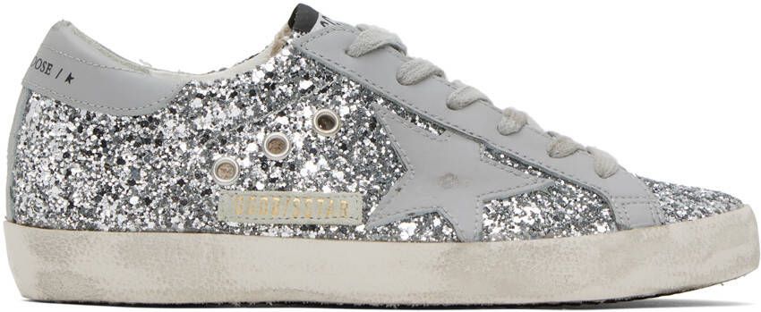 Golden Goose SSENSE Exclusive Silver Super-Star Sneakers