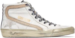 Golden Goose White Slide Leather Sneakers