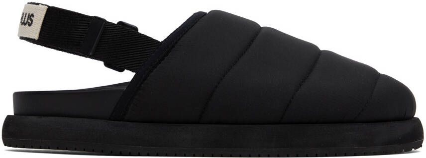 Good News Black Quilted Namer Slippers