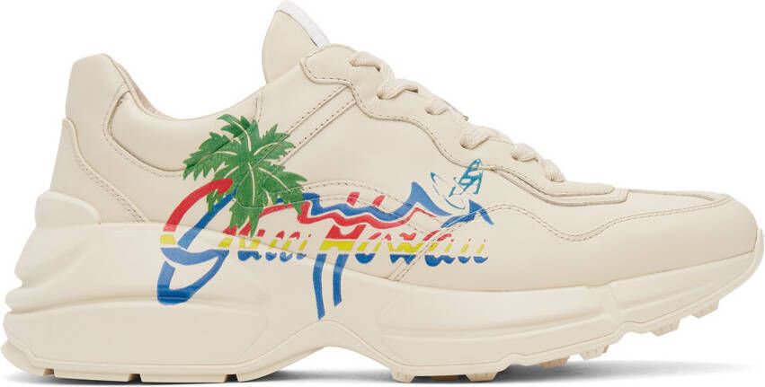 Gucci Beige ' Hawaii' Rython Sneakers