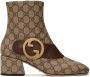 Gucci Beige Interlocking G Blondie Boots - Thumbnail 1