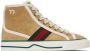 Gucci Beige Suede ' Tennis 1977' High-Top Sneakers - Thumbnail 1