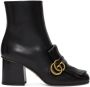Gucci Black Double G Ankle Boots - Thumbnail 1