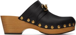 Gucci Black Horsebit Clogs