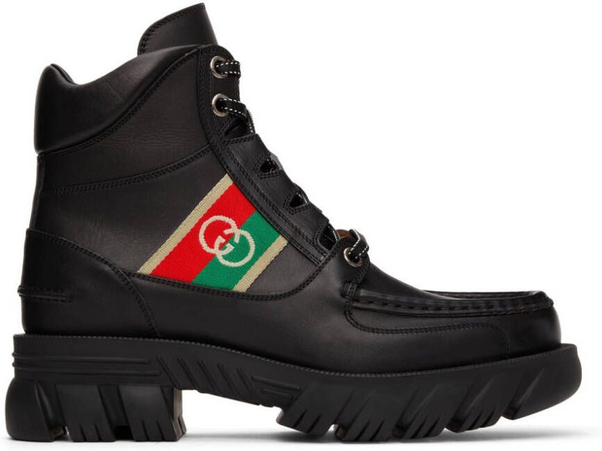 Gucci Black Interlocking G Boots
