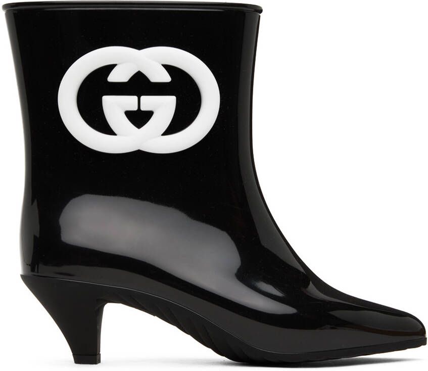 Gucci Black Interlocking G Boots