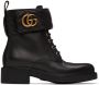 Gucci Black Marmont Ankle Boots - Thumbnail 1