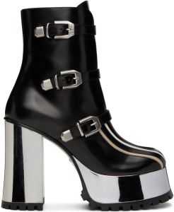 Gucci Black Pin-Buckle Boots