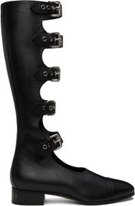 Gucci Black Pin-Buckle Boots