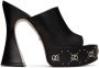 Gucci Black Platform Heeled Sandals - Thumbnail 1