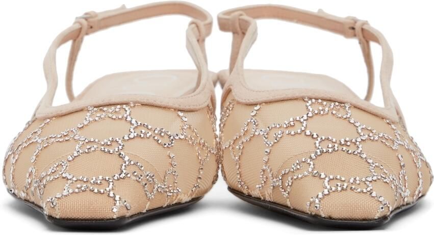 Gucci Beige GG Demi Heels - Picture 3