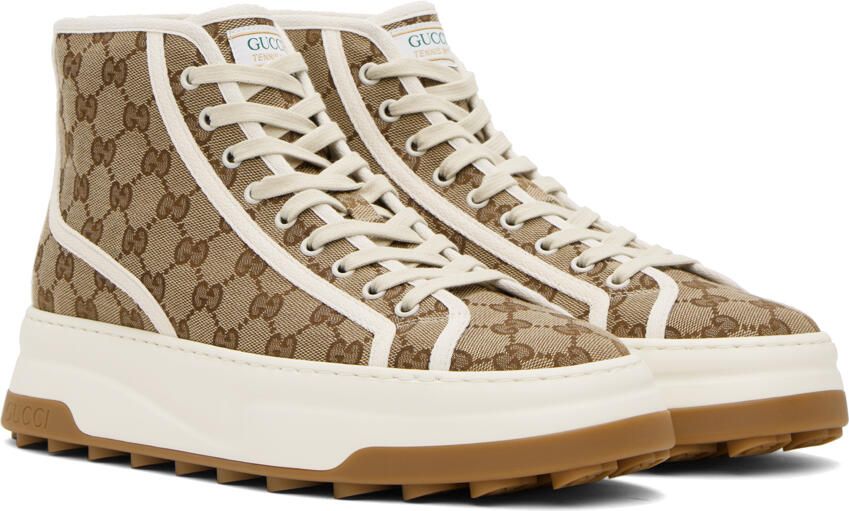 Gucci Beige GG Sneakers - Picture 2