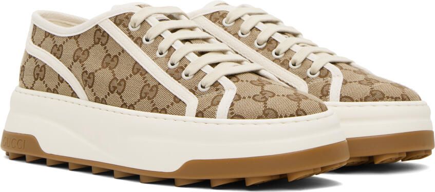 Gucci Beige GG Sneakers - Picture 2
