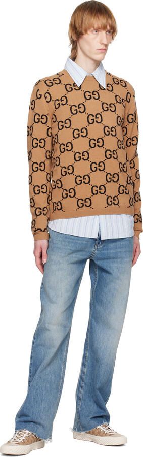 Gucci Beige GG Sneakers - Picture 4