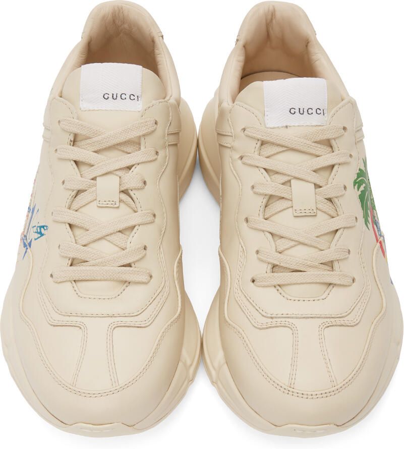 Gucci Beige ' Hawaii' Rython Sneakers