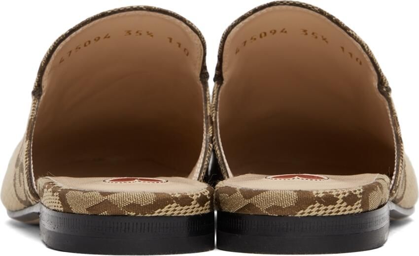 Gucci Beige Jumbo GG Princetown Loafers