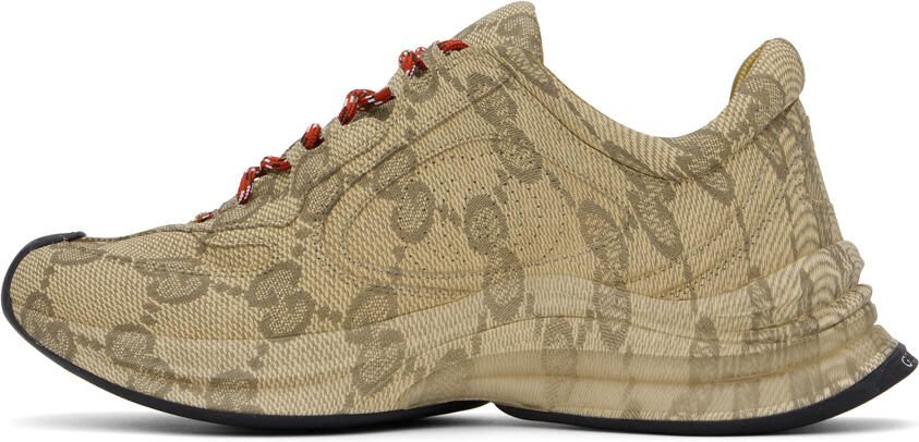 Gucci Beige Run Sneakers - Picture 3