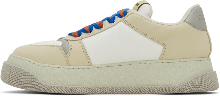 Gucci Beige Screener GG Sneakers - Picture 3