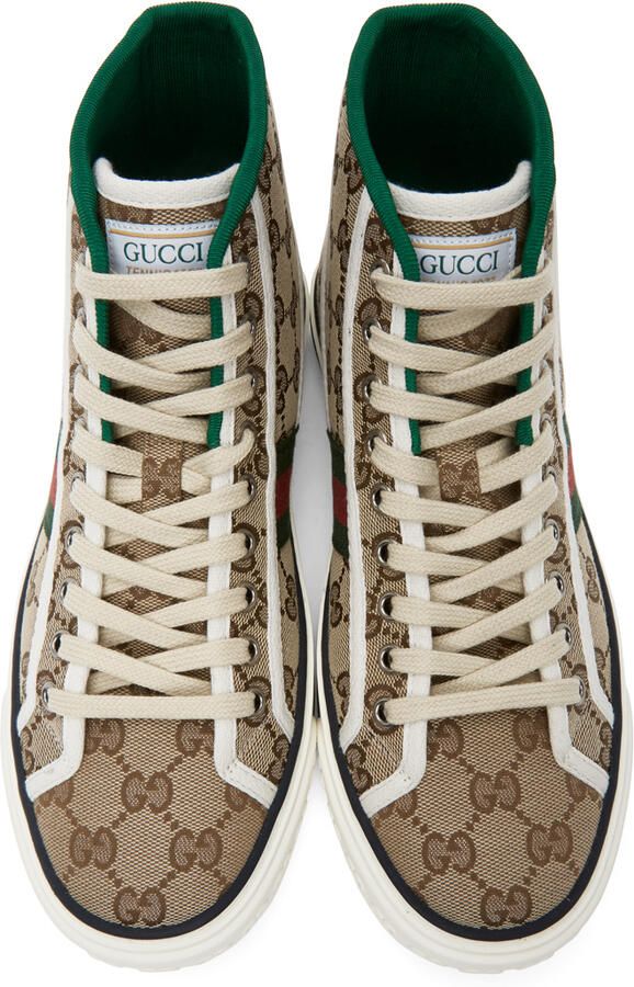 Gucci Beige ' Tennis 1977' High-Top Sneakers
