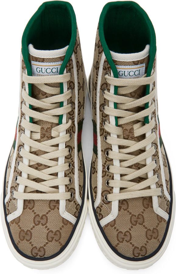 Gucci Beige ' Tennis 1977' High-Top Sneakers