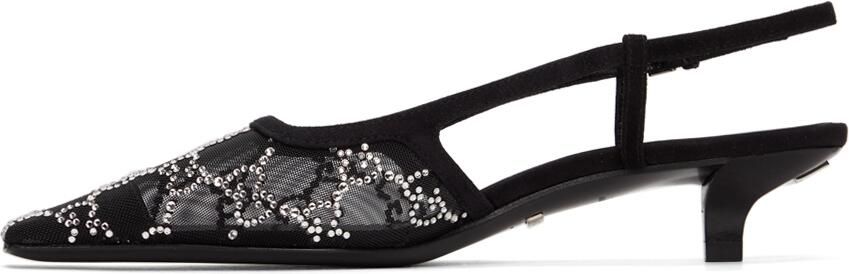 Gucci Black GG Demi Heels - Picture 4