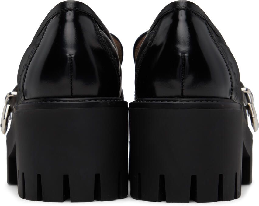 Gucci Black GG Matelassé Loafers