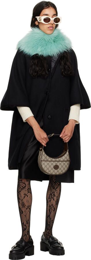 Gucci Black GG Matelassé Loafers - Picture 4