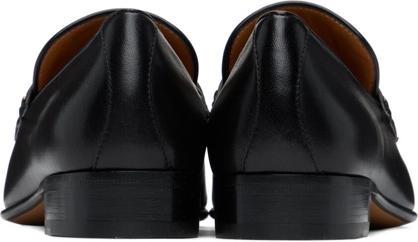 Gucci Black Horsebit Interlocking G Loafers