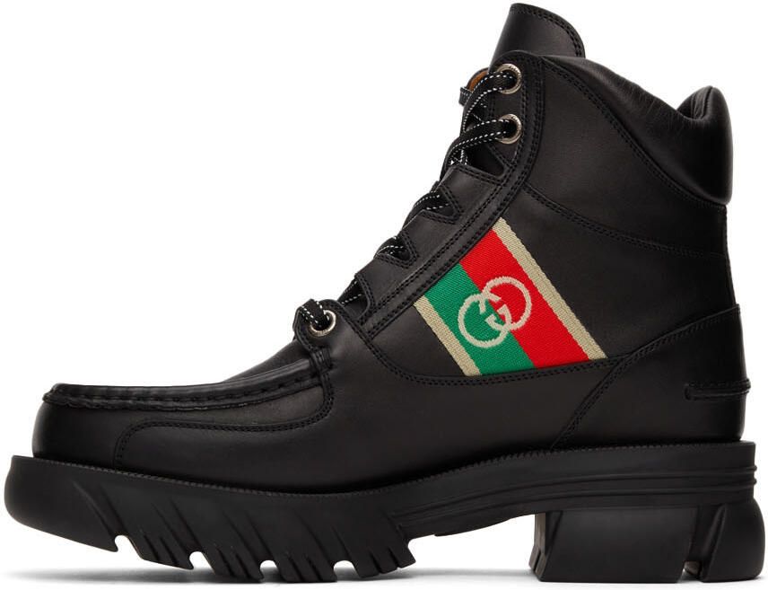 Gucci Black Interlocking G Boots - Picture 2