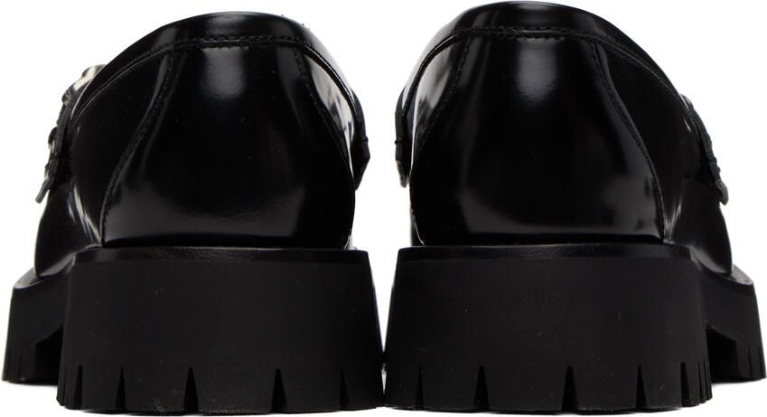 Gucci Black Interlocking G Loafers
