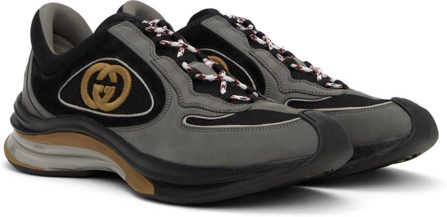 Gucci Black Interlocking G Run Sneaker