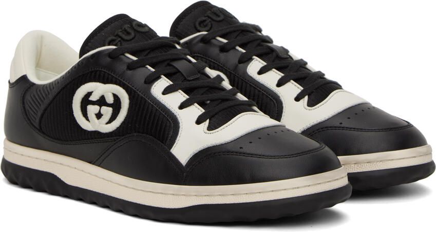 Gucci Black Interlocking G Sneakers - Picture 2