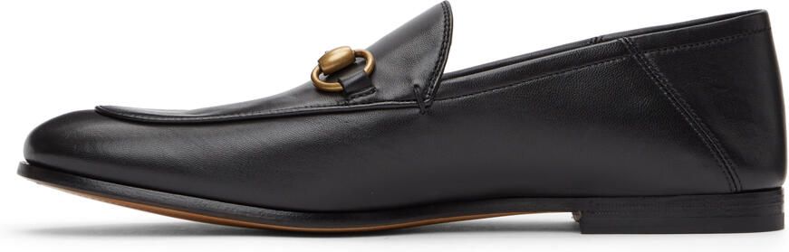 Gucci Black Leather Horsebit Loafers - Picture 2