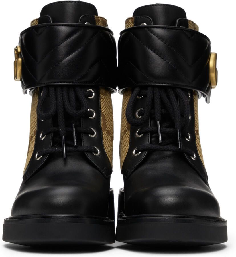 Gucci Black Marmont Double G Boots