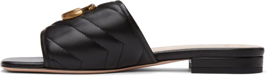 Gucci Black Matelassé GG Jolie Sandals - Picture 4