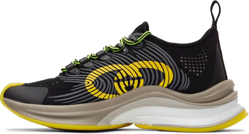 Gucci Black Run Low-Top Sneakers - Picture 3