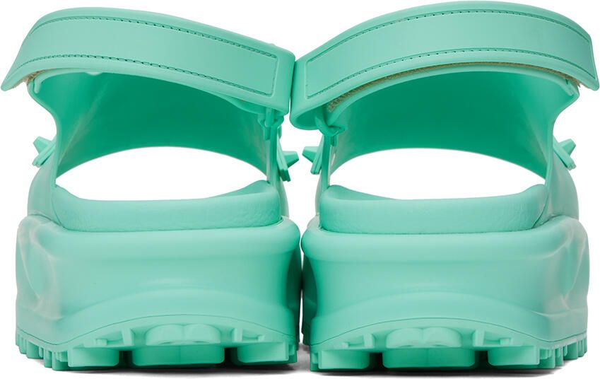 Gucci Blue Horsebit Platform Sandals