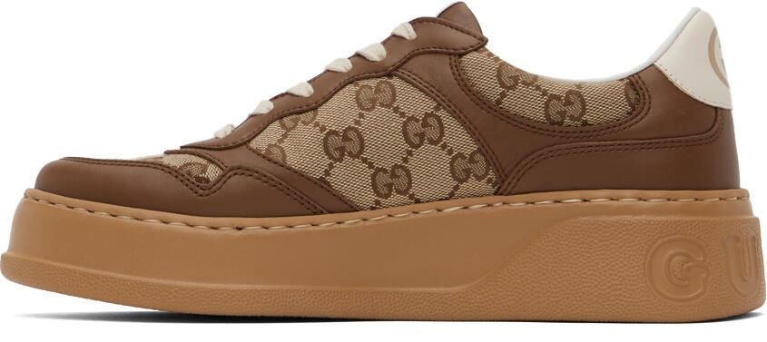 Gucci Brown GG Sneakers - Picture 3