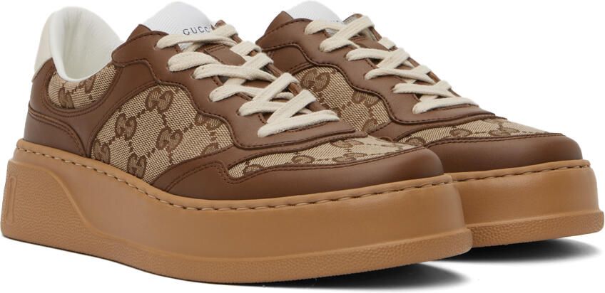 Gucci Brown GG Sneakers - Picture 2