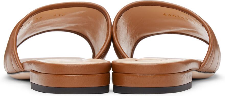 Gucci Brown Matelassé GG Jolie Sandals - Picture 2