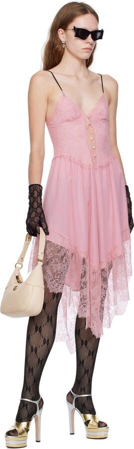 Gucci Gold & Silver Platform Heeled Sandals - Picture 4