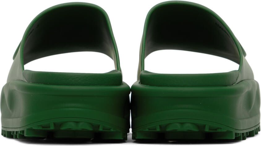Gucci Green Interlocking G Slides - Picture 1