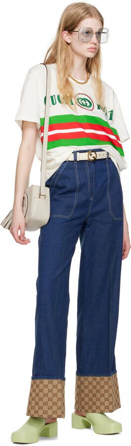 Gucci Green Slip-On Loafers - Picture 4