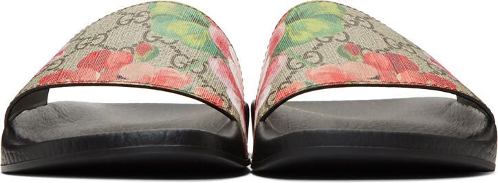 Gucci Multicolor GG Flora Slides - Picture 3