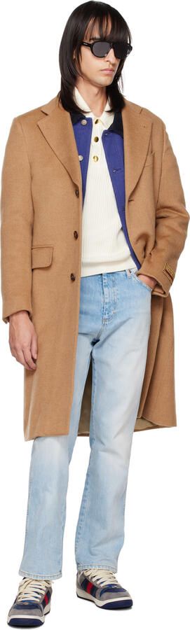 Gucci Navy & Gray Screener Sneakers - Picture 4