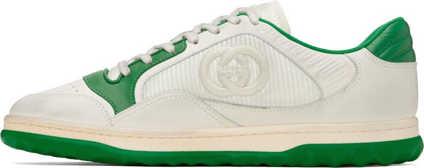 Gucci Off-White & Green MAC80 Sneakers - Picture 3