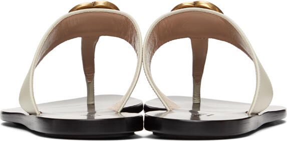 Gucci Off-White GG Marmont Sandals - Picture 4