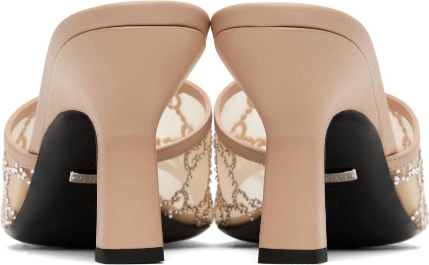 Gucci Pink GG Heeled Sandals