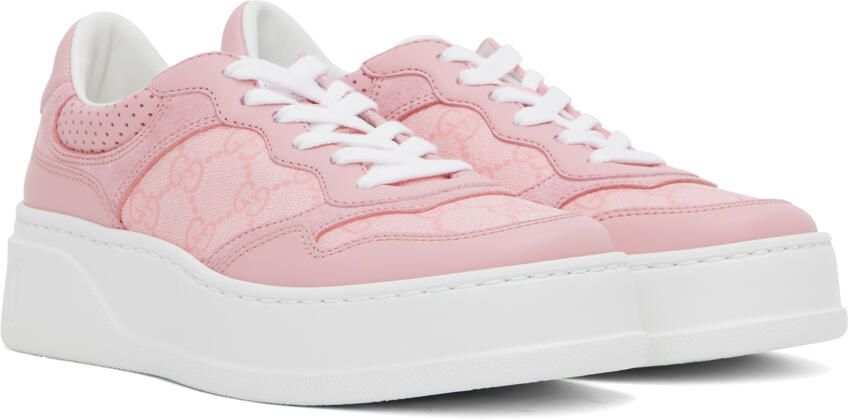 Gucci Pink GG Sneakers - Picture 2
